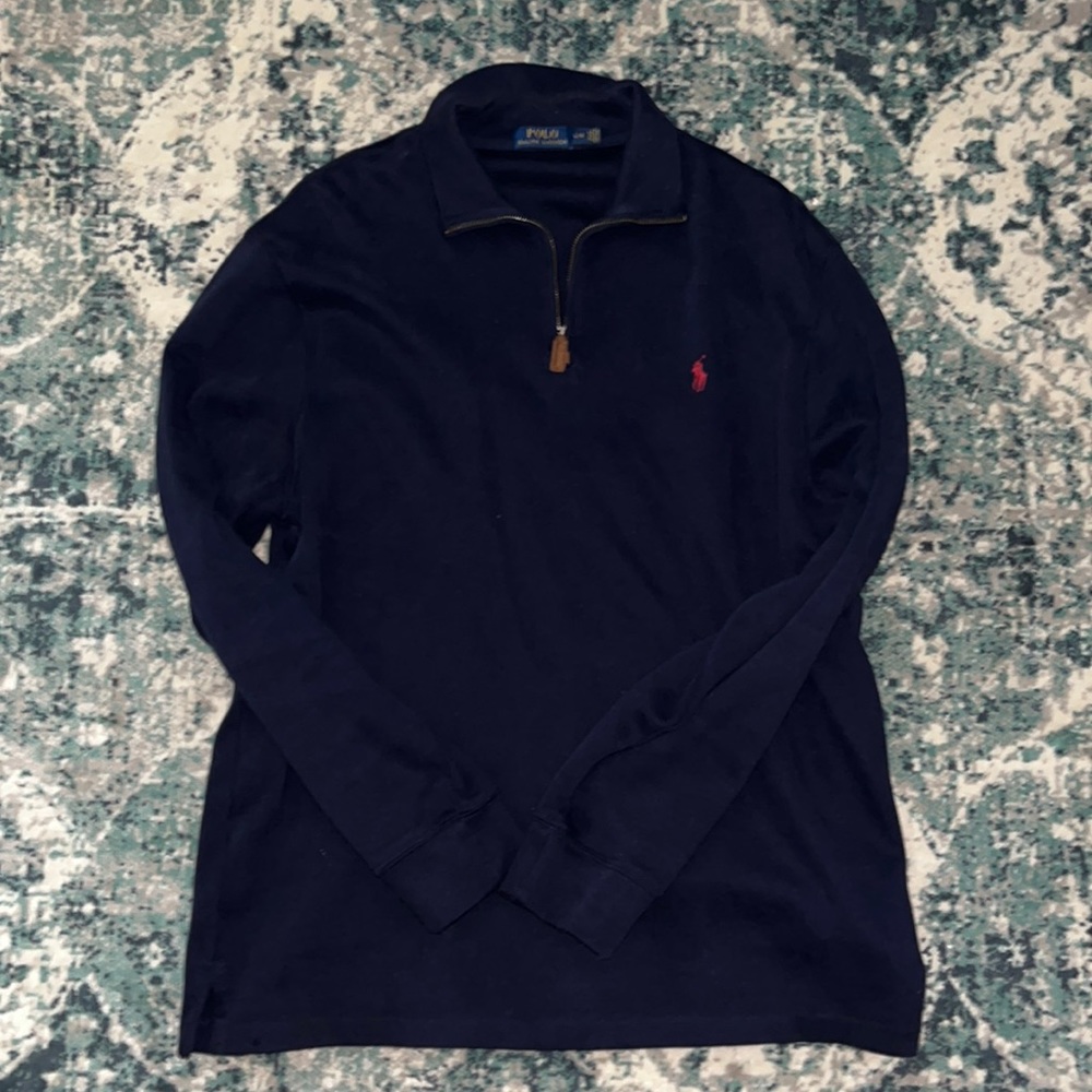 Polo Sweater Navy Blue (L)